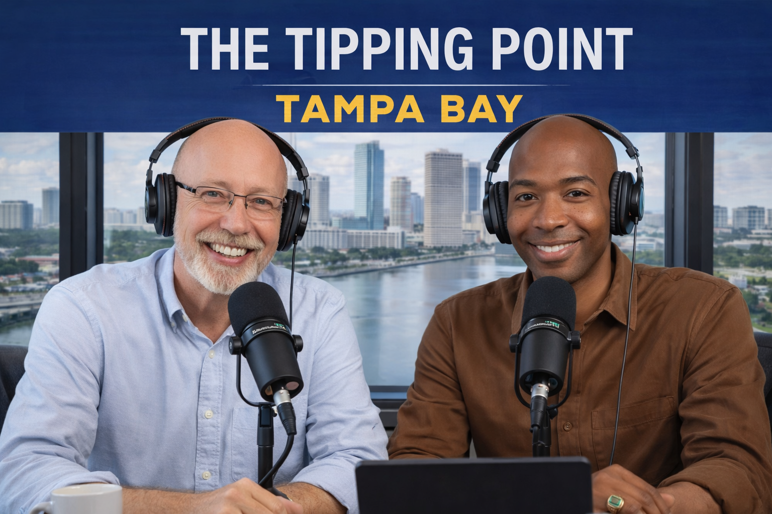 The co-hosts of The Tipping Point Tampa Bay (L) Scott Randy Gerber (R) Ternell Phillips
